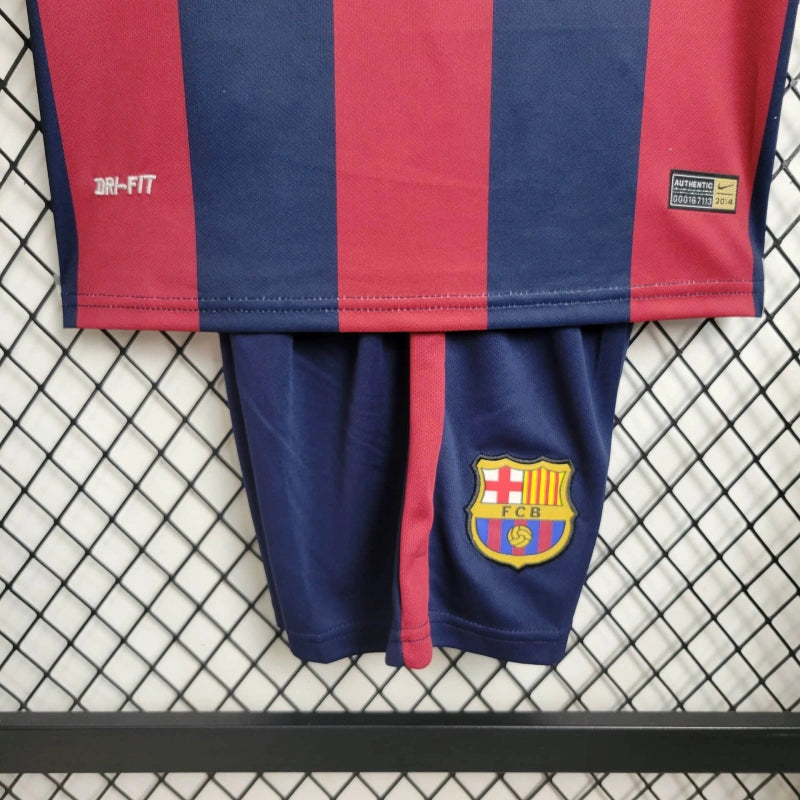 Conjunto Infantil Barcelona Retrô 2014/15 - Unissex