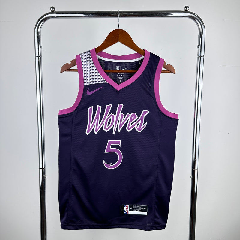 Regata Minnesota Timberwolves Roxa Swingman 2021/22 - City Edition