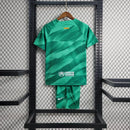 Conjunto Infantil Goleiro Verde Barcelona 2023/24 - Unissex