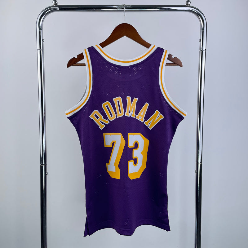 Regata Los Angeles Lakers Dennis Rodman Roxa 1998/99 - Harwood Classics