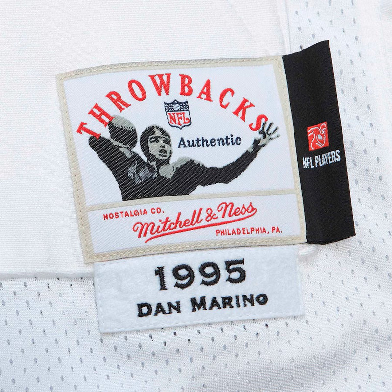 Camisa Dan Marino Miami Dolphins  Mitchell & Ness Throwback Retired Player Pocket 1998 - Branca