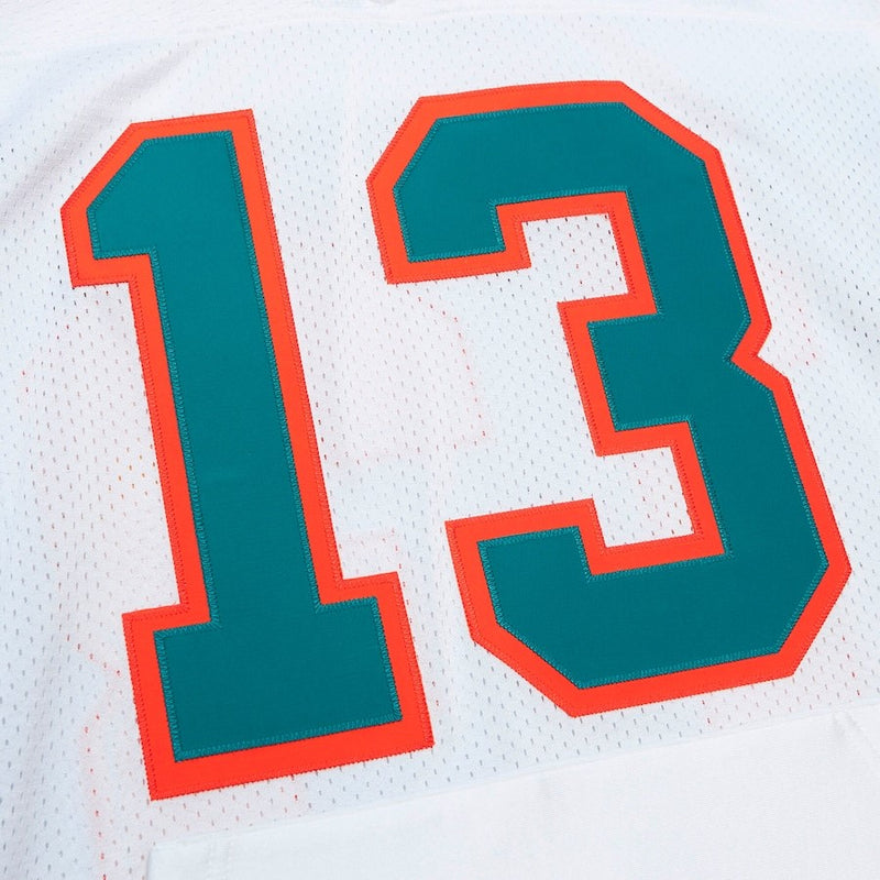 Camisa Dan Marino Miami Dolphins  Mitchell & Ness Throwback Retired Player Pocket 1998 - Branca