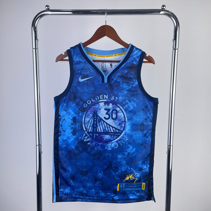 Regata Golden State Warriors Stephen Curry Azul Swingman - Select Series