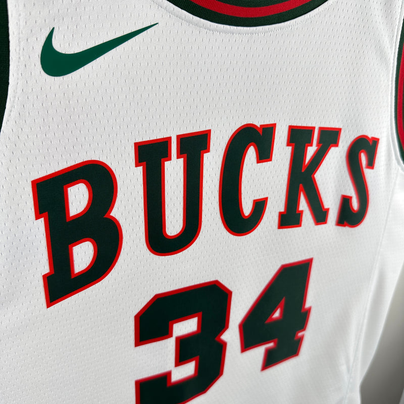 Regata Milwaukee Bucks Branca Swingman 2017/18 - Classic Edition