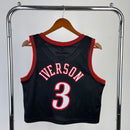 Cropped Feminino Philadelphia 76ers -Allen Iverson 3