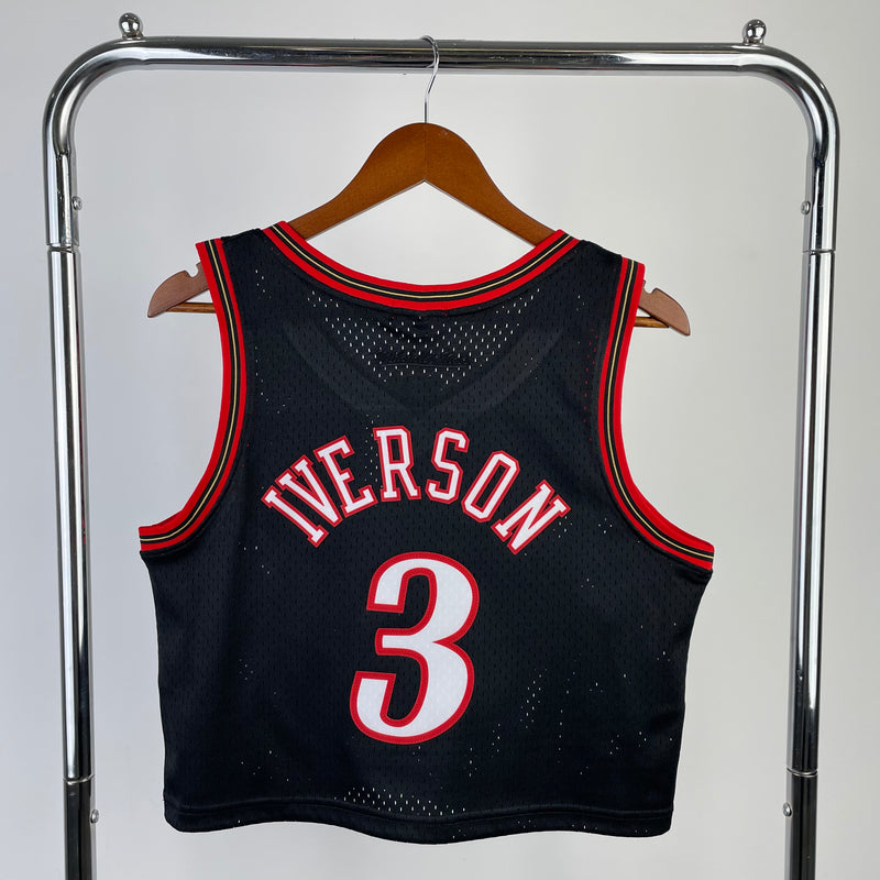 Cropped Feminino Philadelphia 76ers -Allen Iverson 3