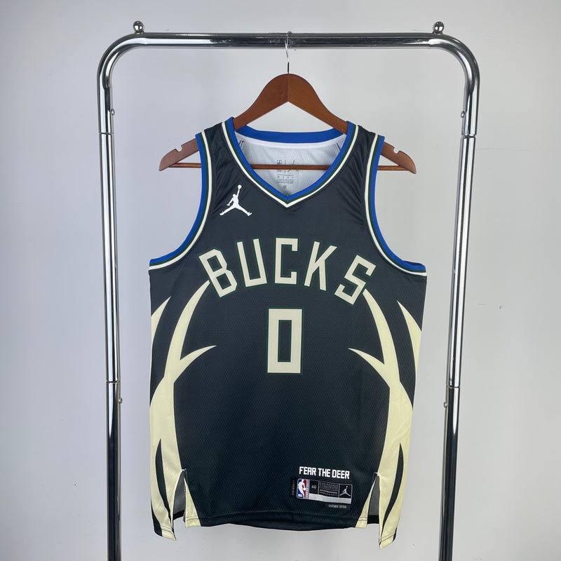 Regata Milwaukee Bucks Preta Swingman 2022/23 - Statement Edition