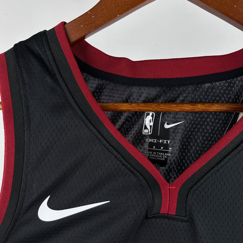 Regata Miami Heat Preta Swingman - Icon Edition