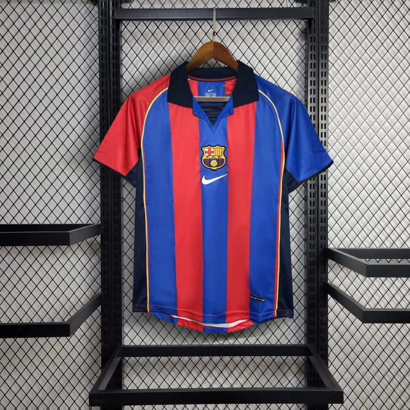 Camisa 1 Barcelona Retrô 2001/02 - Masculina