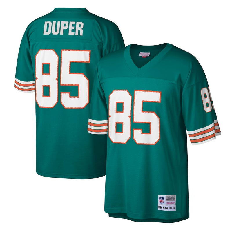 Camisa Dan Marino Miami Dolphins Mitchell & Ness  Retired Player Legacy Replica 1984 - Aqua/Branco