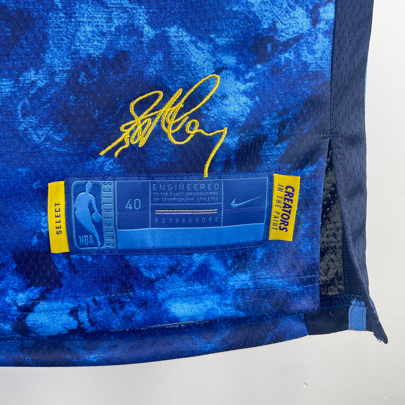 Regata Golden State Warriors Stephen Curry Azul Swingman - Select Series