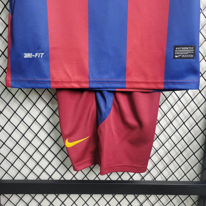 Conjunto Infantil Barcelona Retrô 2010/11 - Unissex