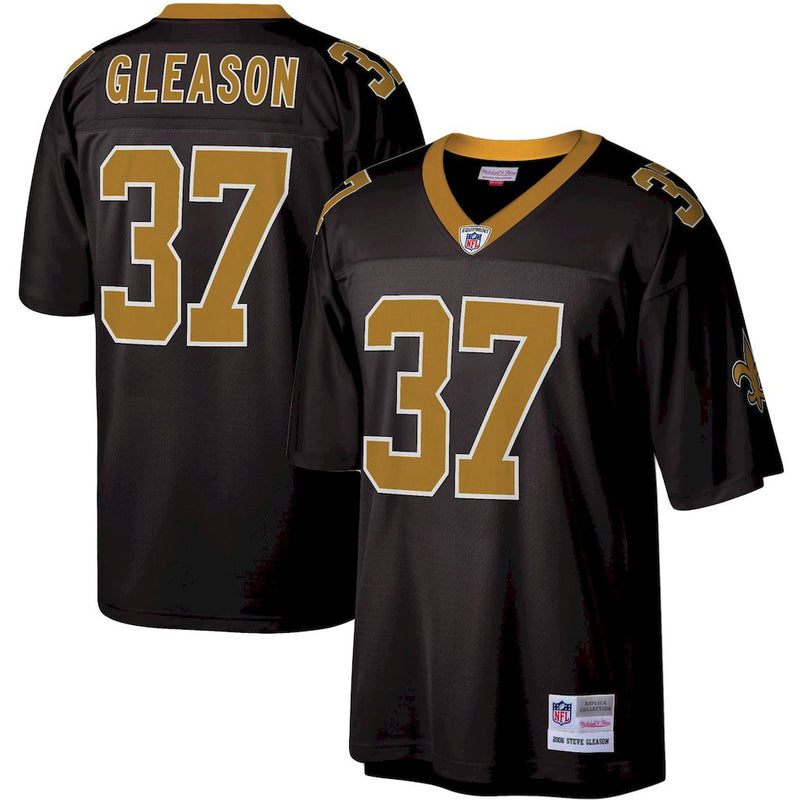Camisa Steve Gleason New Orleans Saints Mitchell & Ness Legacy Replica - Preta