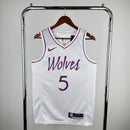 Regata Minnesota Timberwolves Branca Swingman 2018/19 - Earned Edition