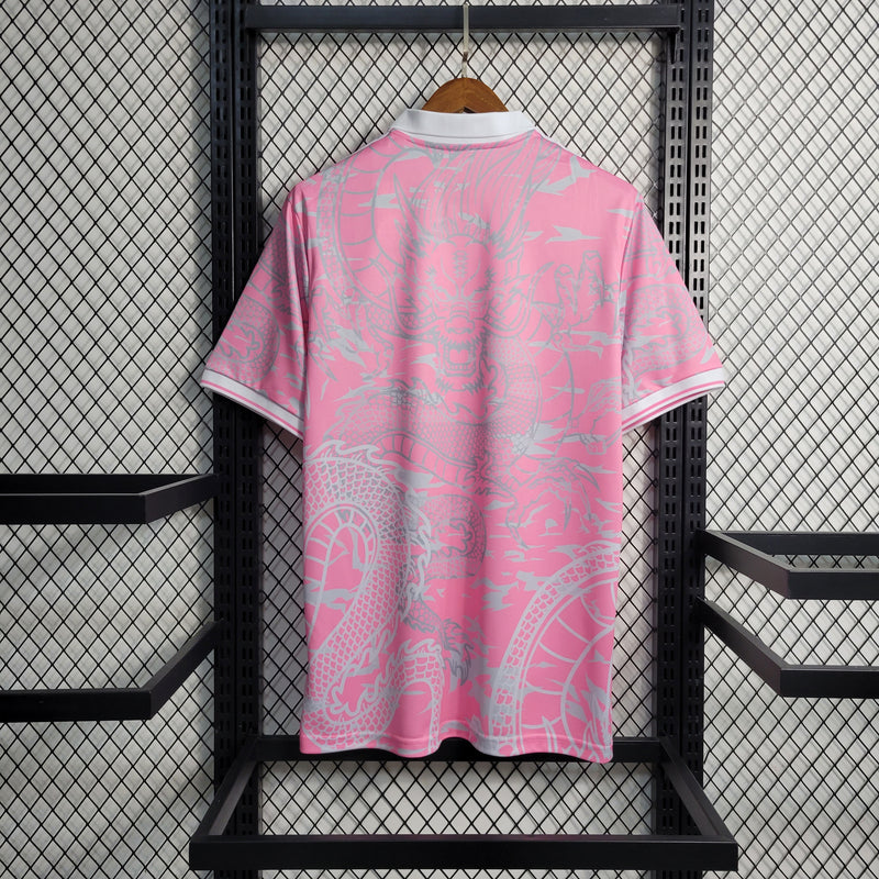 Camisa Real Madrid Dragon Pink 2023 Torcedor - Masculina