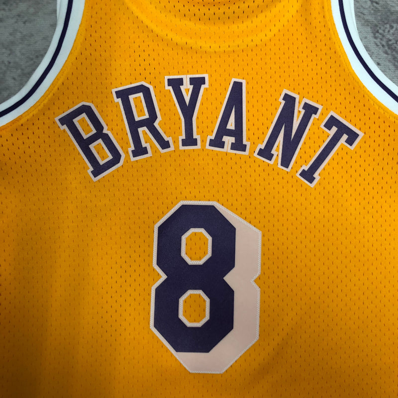 Regata Los Angeles Lakers Kobe Bryant Amarela 1996/97 - Hardwood Classics