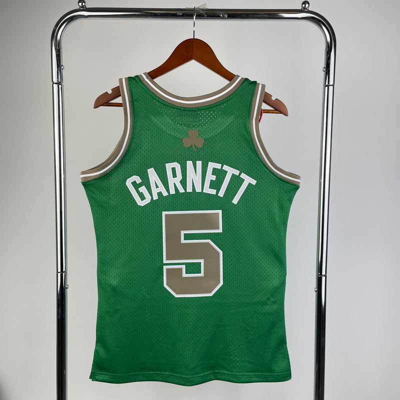 Regata Boston Celtics Kevin Garnett Verde 2007/08 - Hardwood Classics