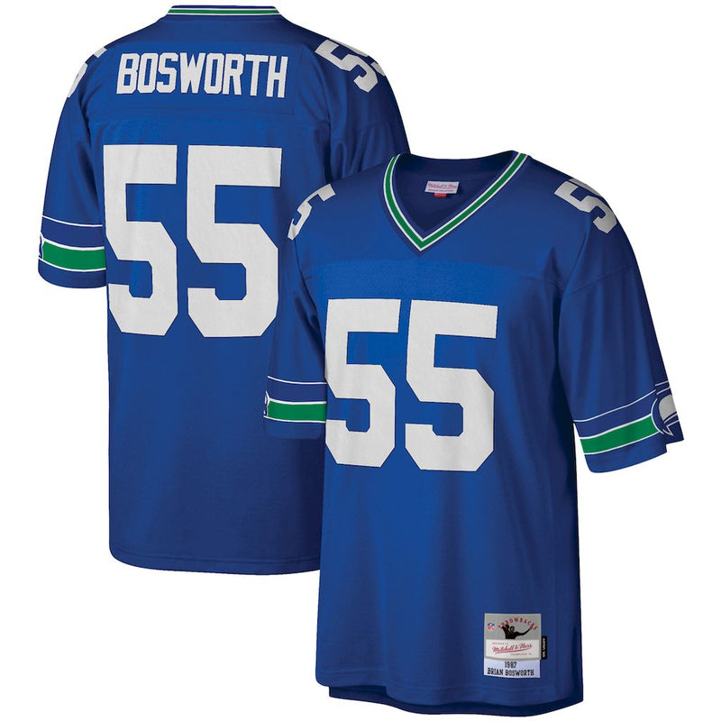 Camisa Seattle Seahawks Mitchell & Ness Legacy Replica - Azul Royal 1985