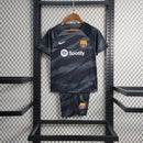 Conjunto Infantil Goleiro Barcelona 2023/24 - Unissex