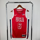 Regata USA Basketball Vermelha Swingman Olympics 2024