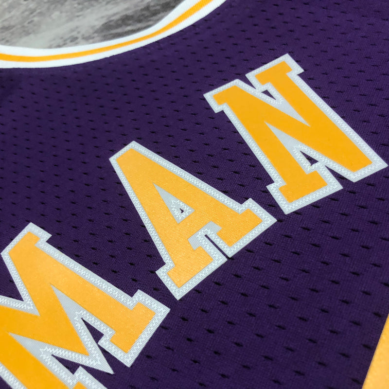 Regata Los Angeles Lakers Dennis Rodman Roxa 1998/99 - Harwood Classics