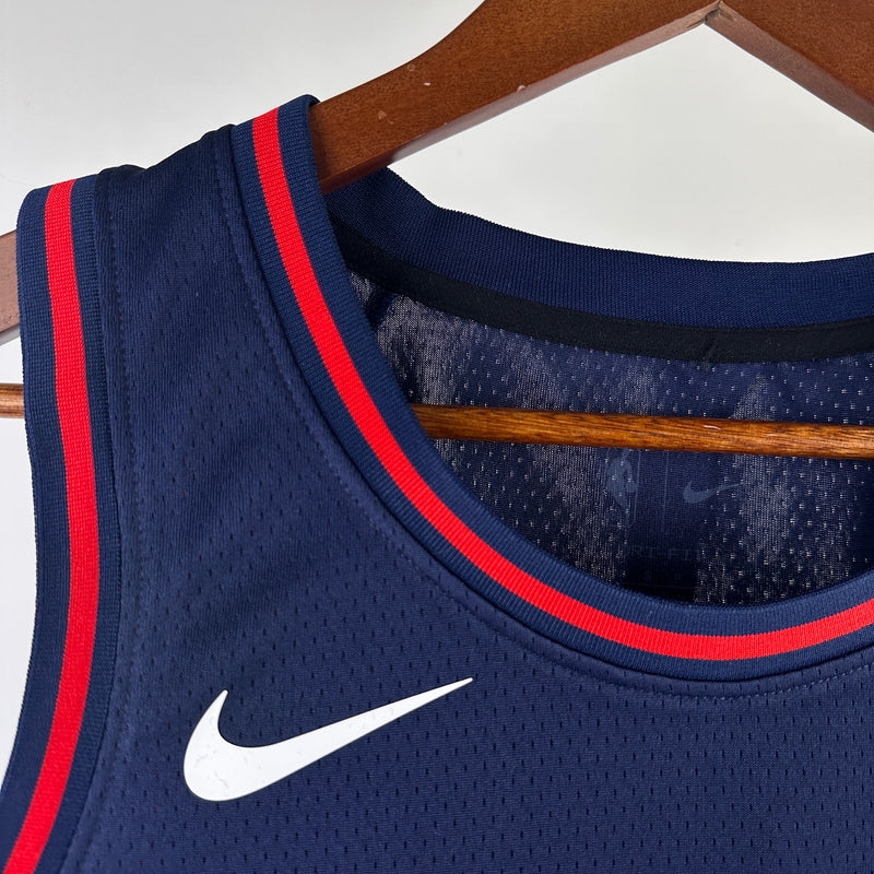 Regata Philadelphia 76ers Preta - City Edition