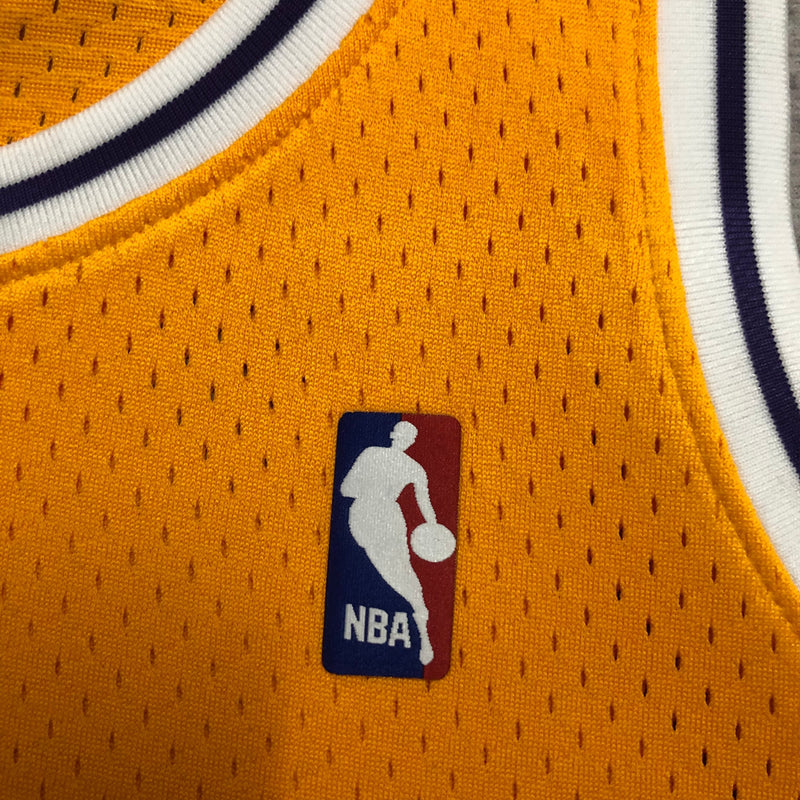 Regata Los Angeles Lakers Kobe Bryant Amarela 1996/97 - Hardwood Classics