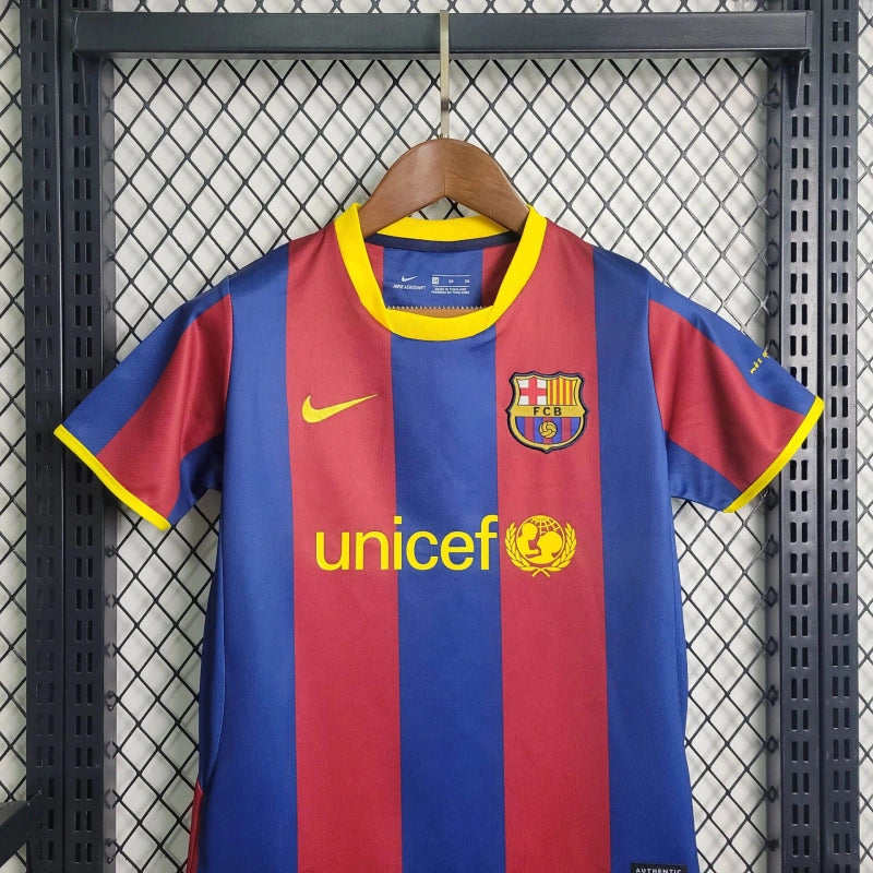 Conjunto Infantil Barcelona Retrô 2010/11 - Unissex