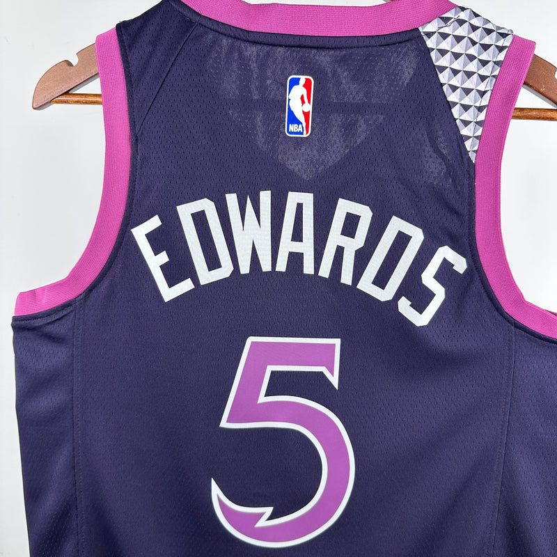 Regata Minnesota Timberwolves Roxa Swingman 2021/22 - City Edition