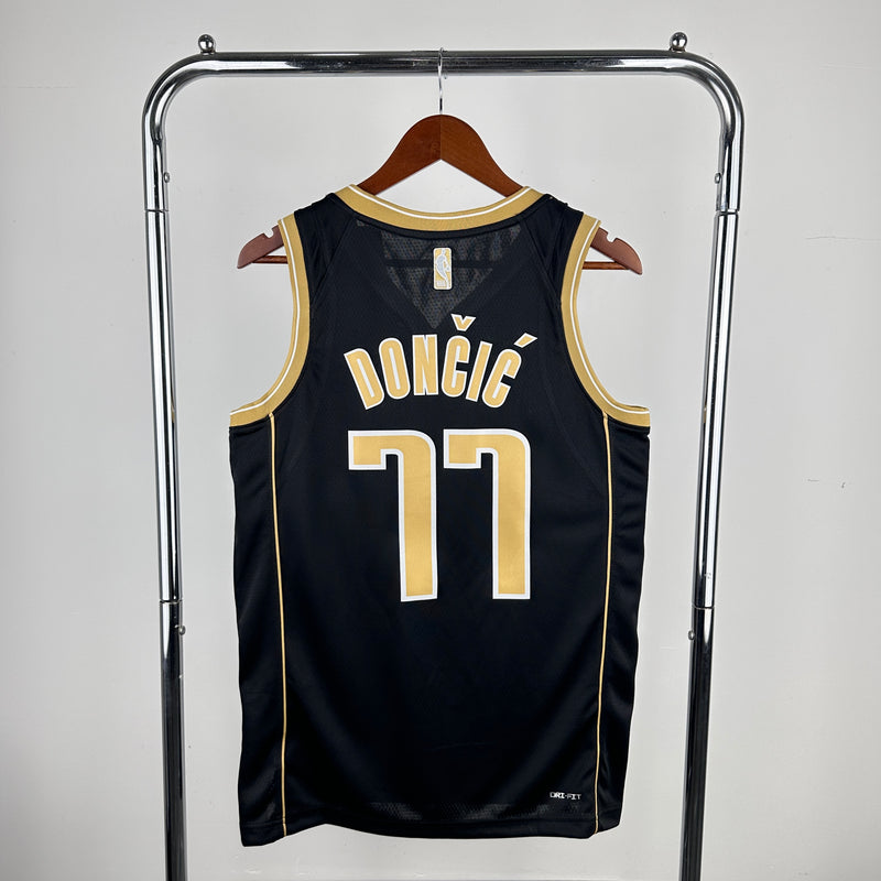 Regata Dallas Mavericks Preta e Dourado 2024/25 - Select Series