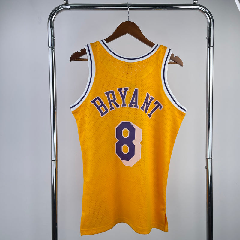 Regata Los Angeles Lakers Kobe Bryant Amarela 1996/97 - Hardwood Classics