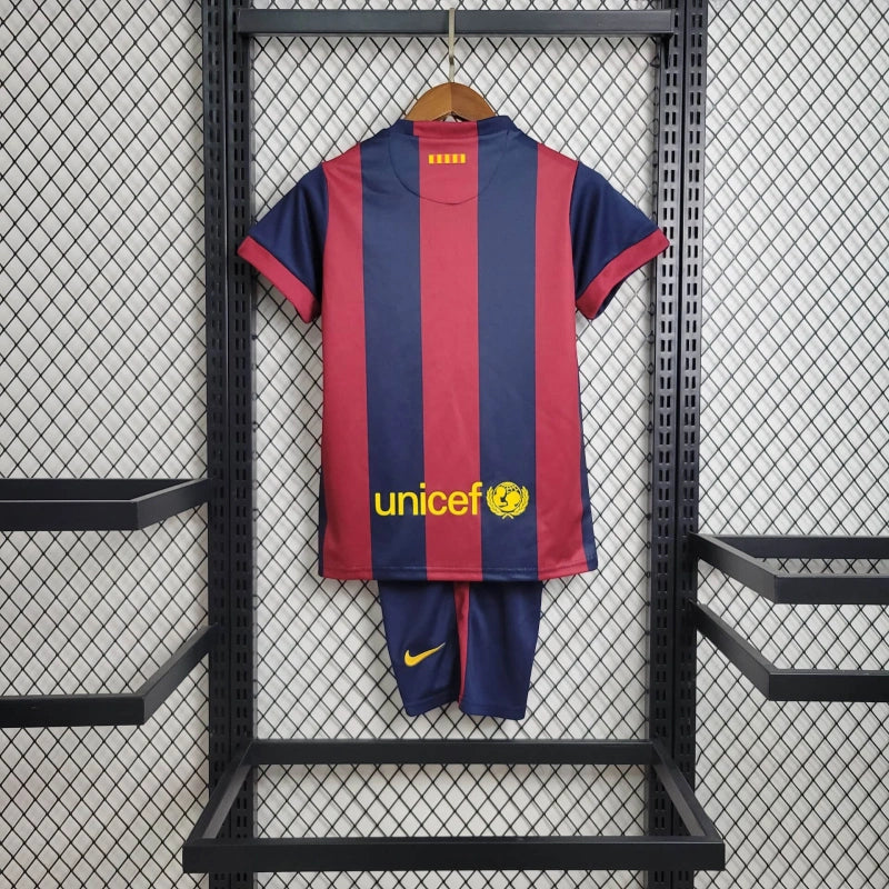 Conjunto Infantil Barcelona Retrô 2014/15 - Unissex
