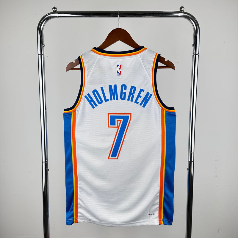 Regata Oklahoma City Thunder Branca Swingman - Association Edition