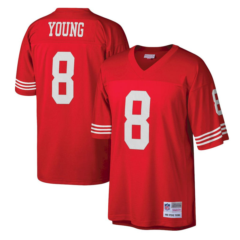 Camisa San Francisco 49ers Mitchell & Ness Legacy Replica 1990 - Vermelho Scarlet