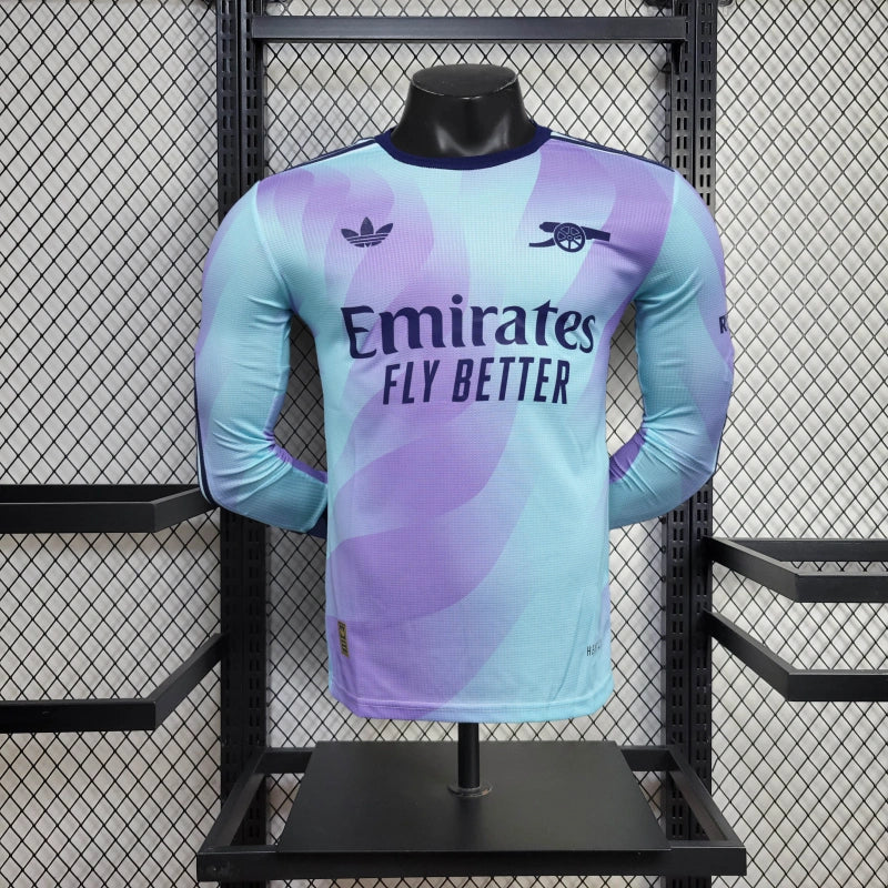Camisa 3 Arsenal 2024/25 Manga longa Jogador - Masculina