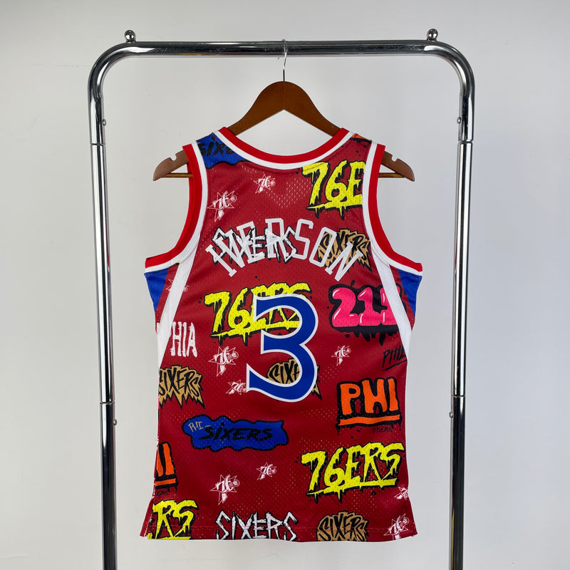 Regata Philadelphia 76ers Slap Sticker Allen Iverson 1996/97 - Hardwood Classics