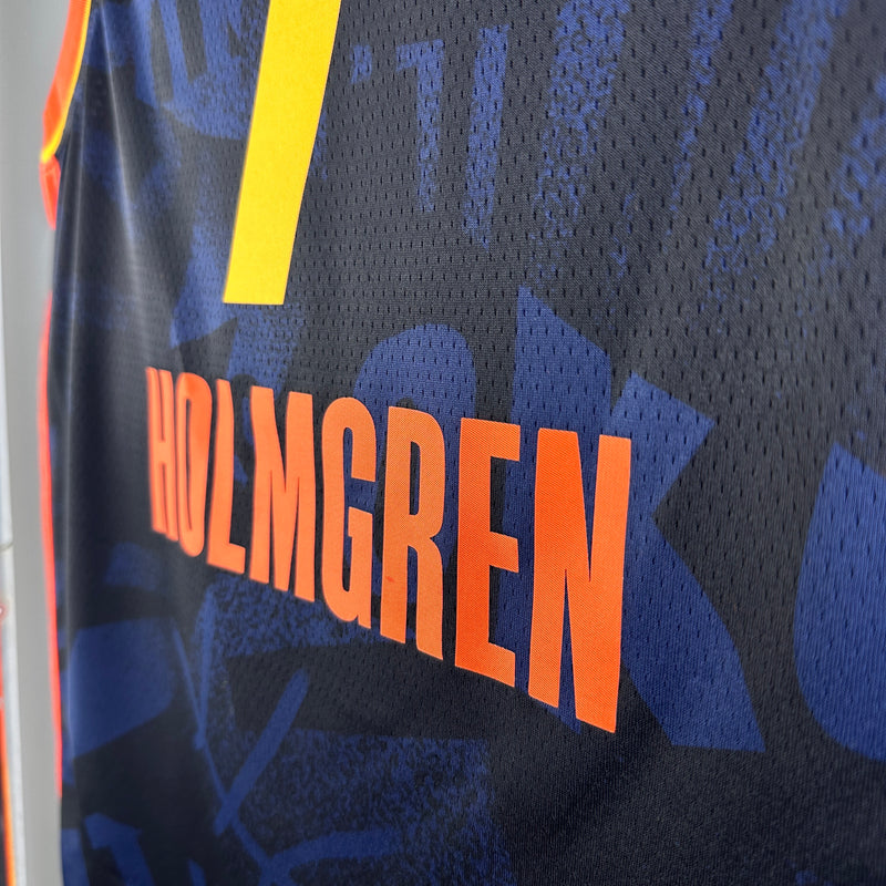 Regata Oklahoma City Thunder Azul Swingman 2023/24 - City Edition