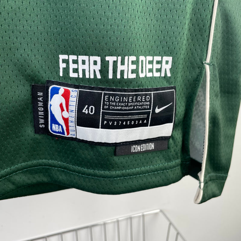 Regata Milwaukee Bucks Verde Swingman 2021/22 - Icon Edition