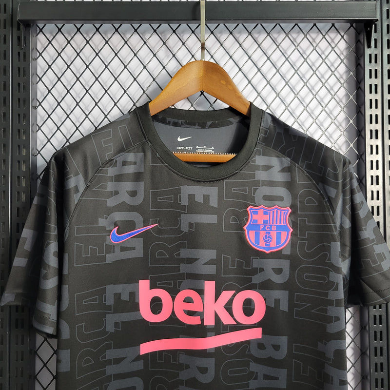 Camisa Europeu Pré-jogo Barcelona 2021/22 Torcedor - Masculina