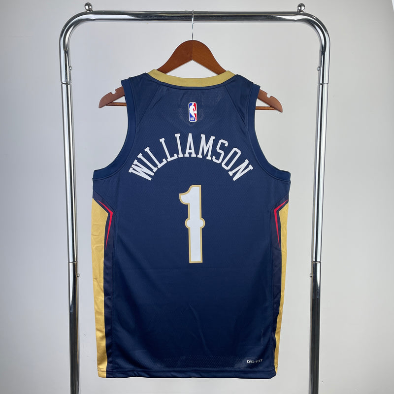 Regata New Orleans Pelicans Azul Swingman - Icon Edition