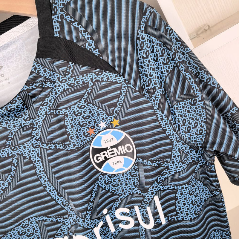 Camisa Aquecimento Grêmio 2024/25 Azul - Masculina