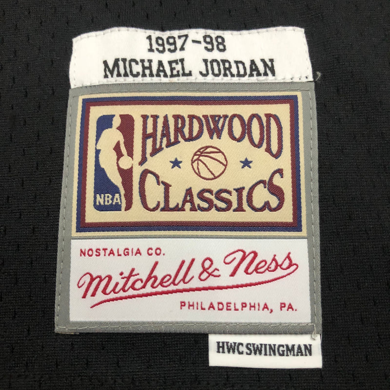 Regata Chicago Bulls Michael Jordan Preta 1997/98 - Hardwood Classics
