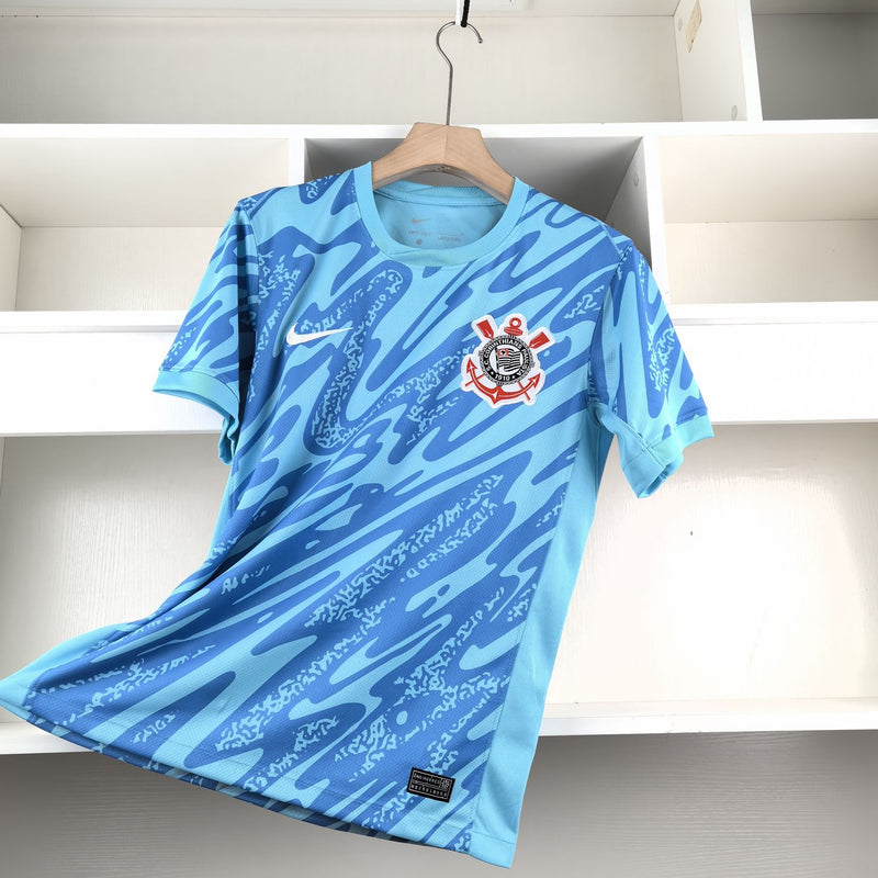 Camisa Corinthians goleiro 2024/25 Torcedor Azul - Masculina
