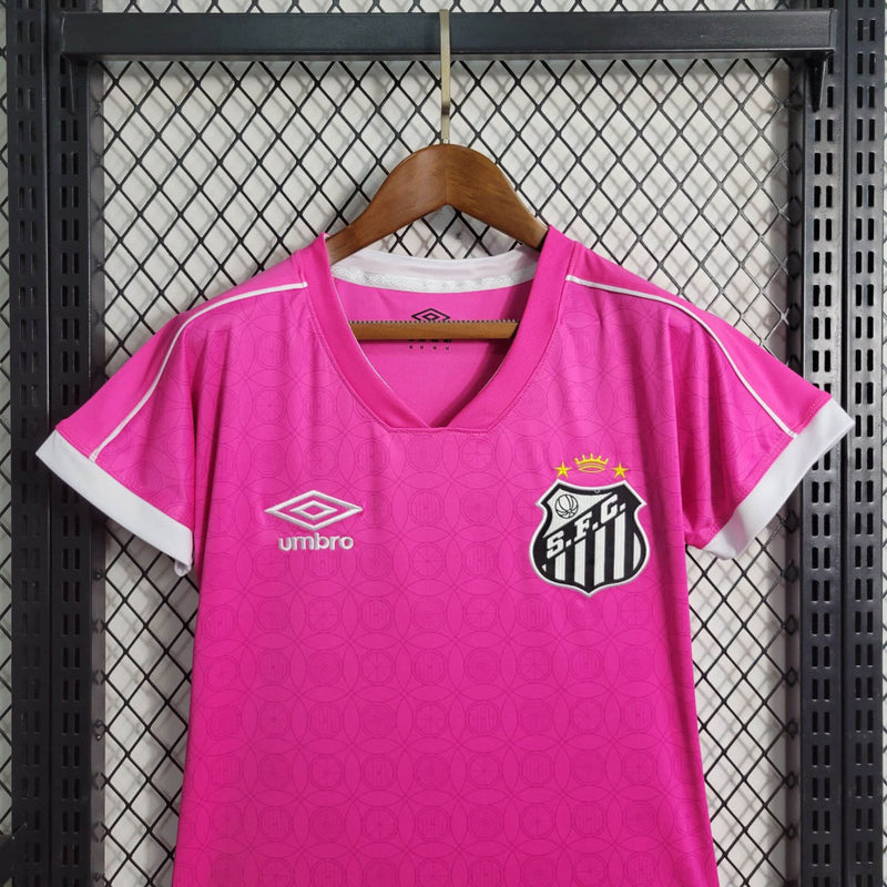 Camisa Santos Outubro Rosa 2023/24 Torcedora - Feminina