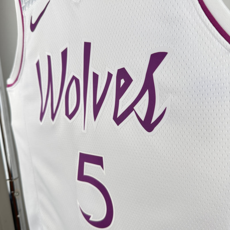 Regata Minnesota Timberwolves Branca Swingman 2018/19 - Earned Edition