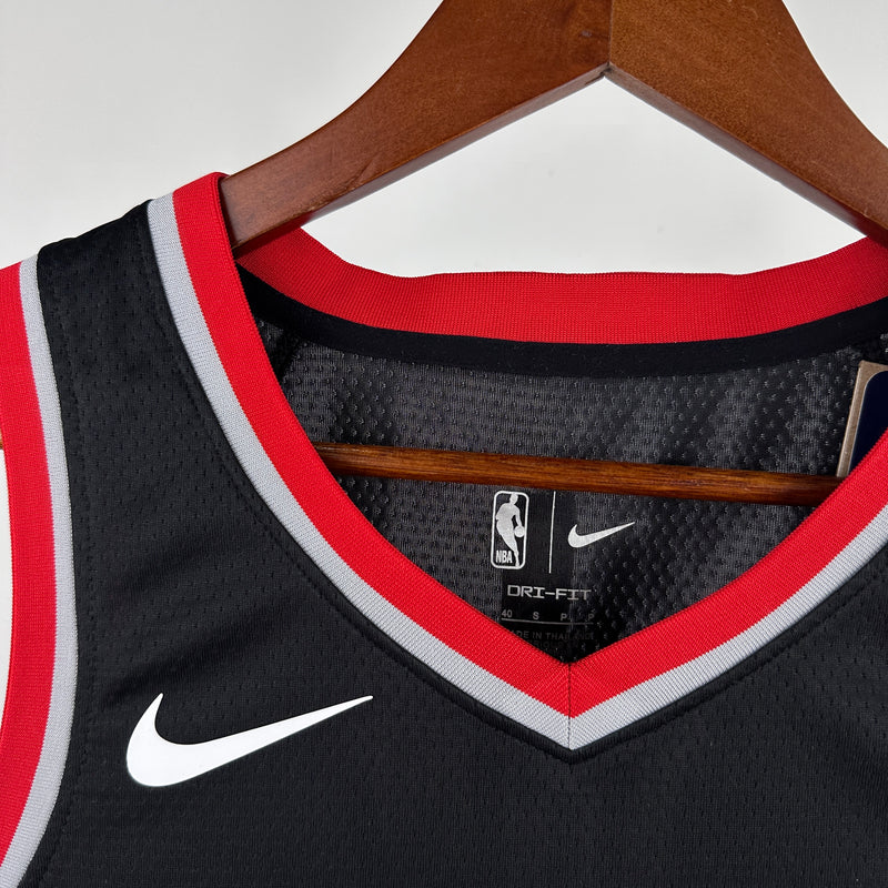Regata Portland Trail Blazers Preta Swingman - Icon Edition