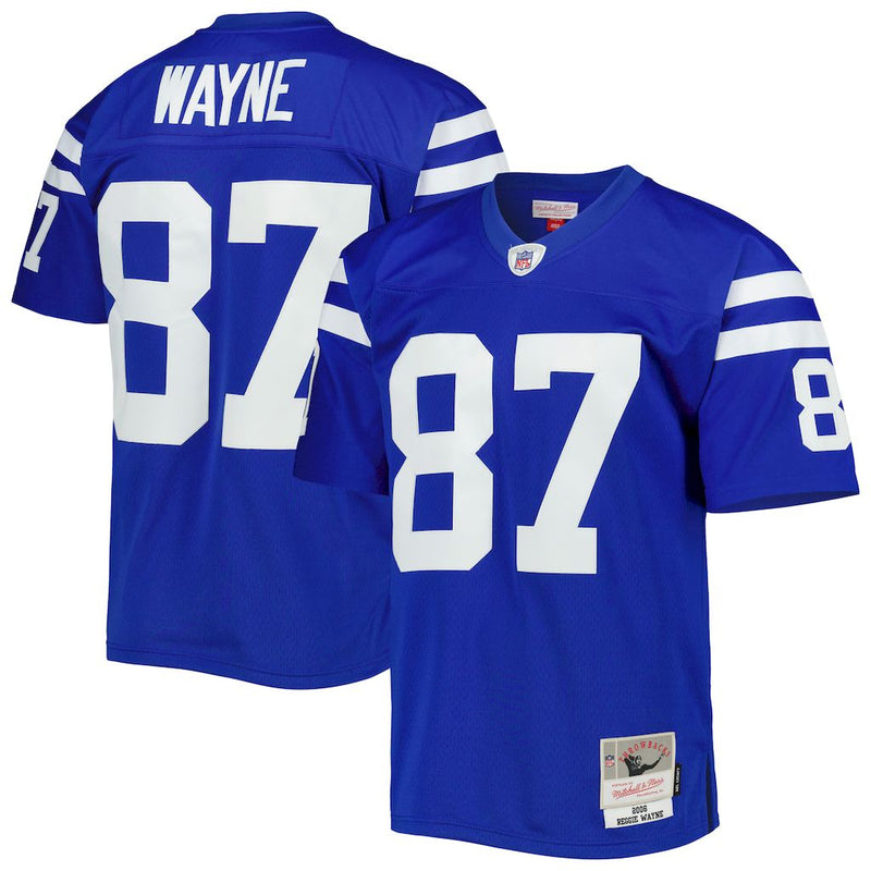 Camisa Reggie Wayne Indianapolis Colts Mitchell & Ness Legacy Replica - Azul Royal