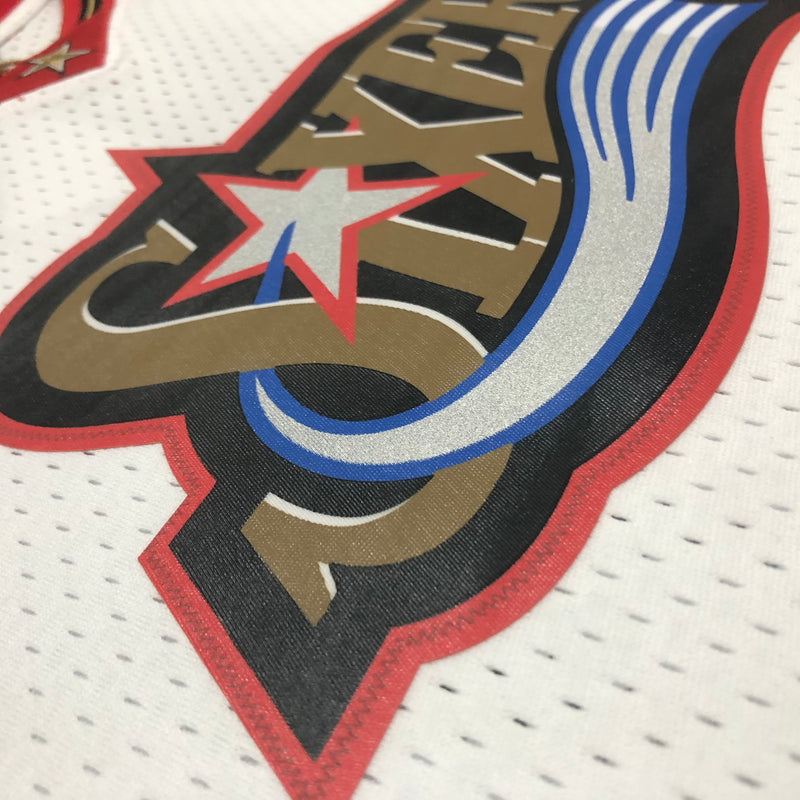Regata Philadelphia 76ers Branca Allen Iverson 2001/02 - Hardwood Classics