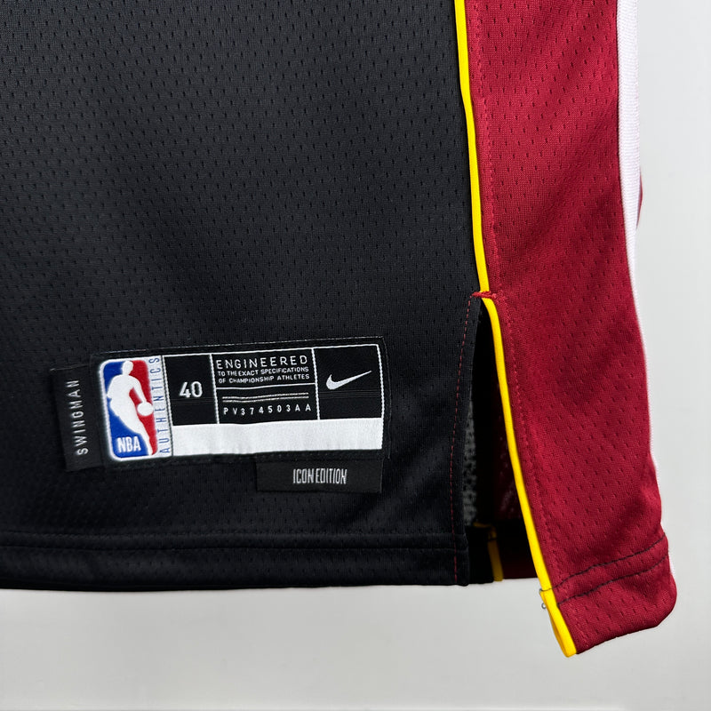 Regata Miami Heat Preta Swingman - Icon Edition