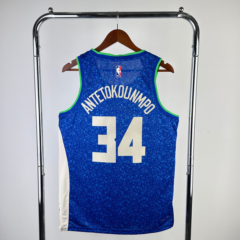 Regata Milwaukee Bucks Azul Swingman 2023/24 - City Edition
